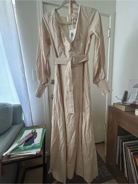 Girl and the Sun by Anthropology Maxi Dress with Belt Size Medium